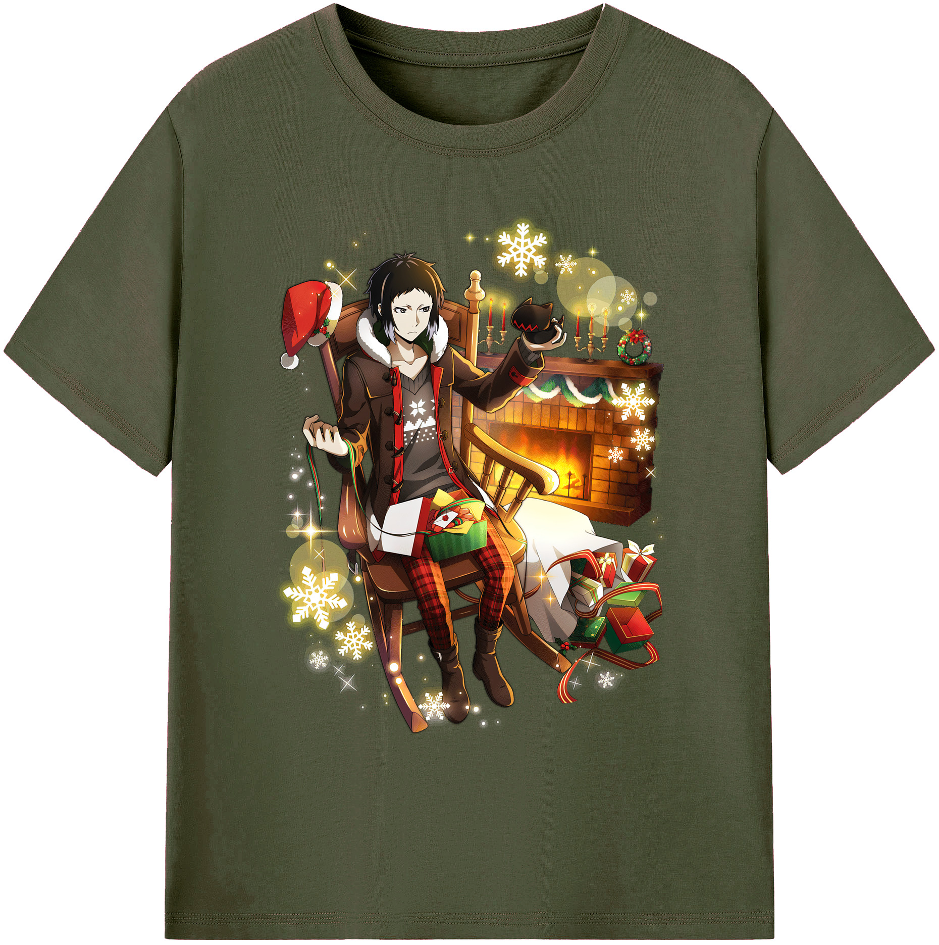 （画像用） 文豪ストレイドッグス Bungo Stray Dogs 綿100％ メンズ半袖Tシャツ｜肌触りやわらか＆通気性
